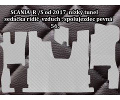 SCAN R/S  (56) R 2018 sedadlo spol. pevné prošívané černé